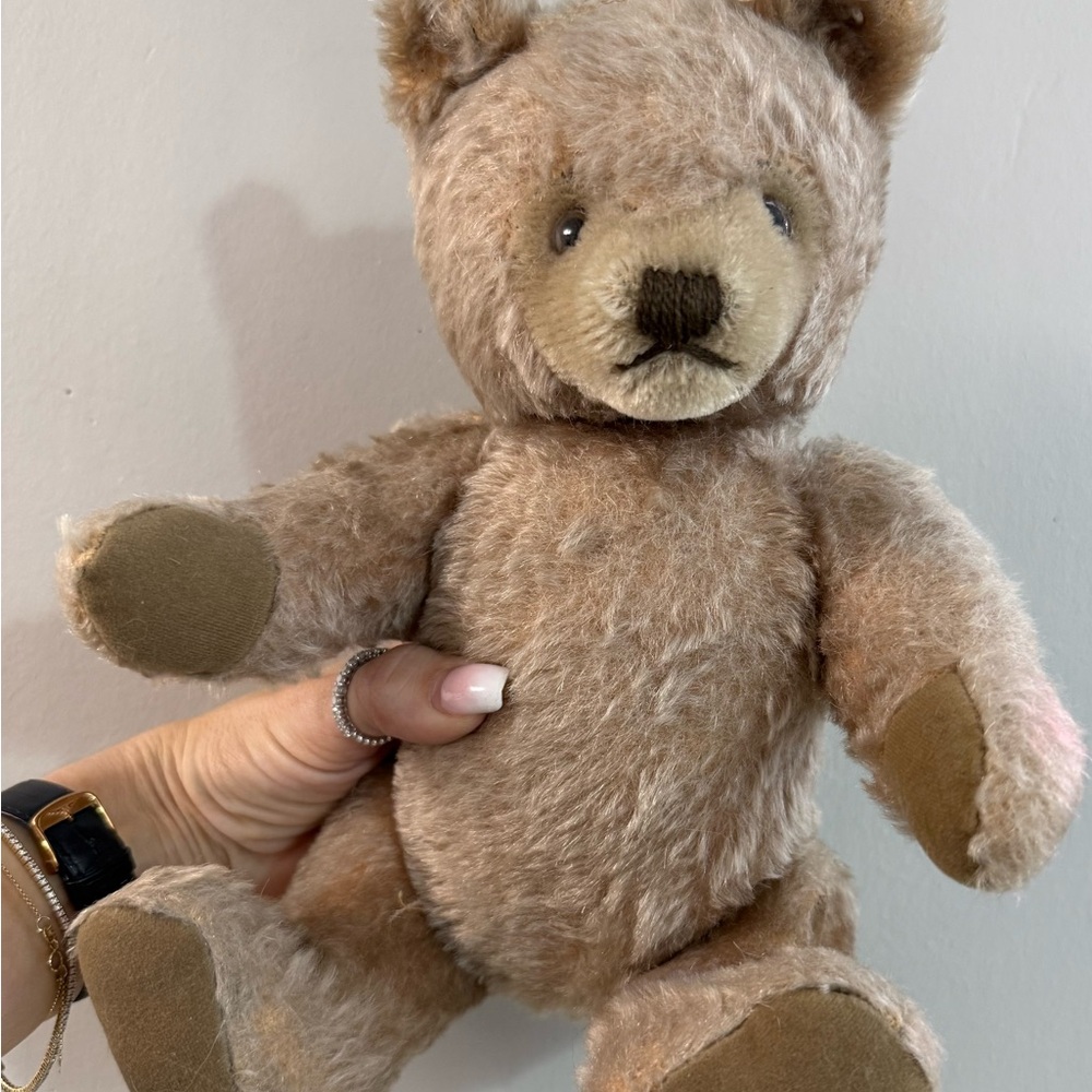 Rare Antique 1900’s Seiff Teddy Bear Mohair with original button 13 inches
